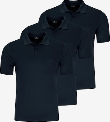 Ragman Shirt 'Basic' in Blauw: voorkant