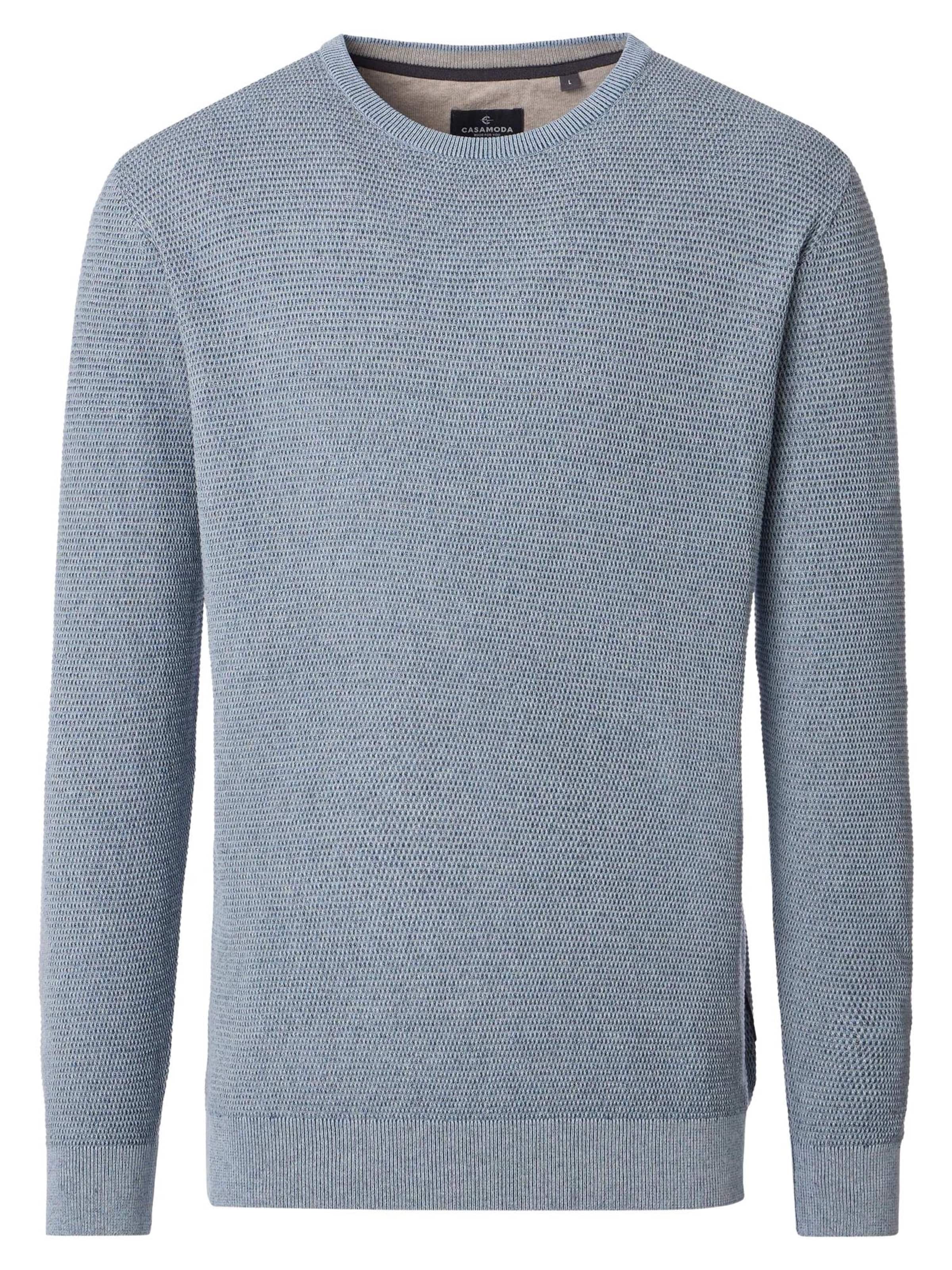 CASAMODA Pullover 'Basic'‌‌‌‌ in Blau: Vorderseite