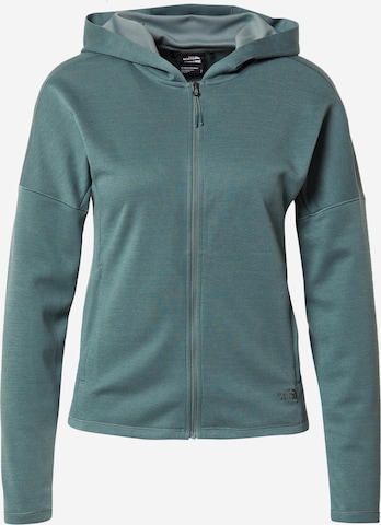 THE NORTH FACE Sportsweatjacke in Grün: front