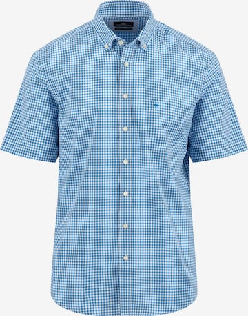 FYNCH-HATTON Button Up Shirt in Blue: front