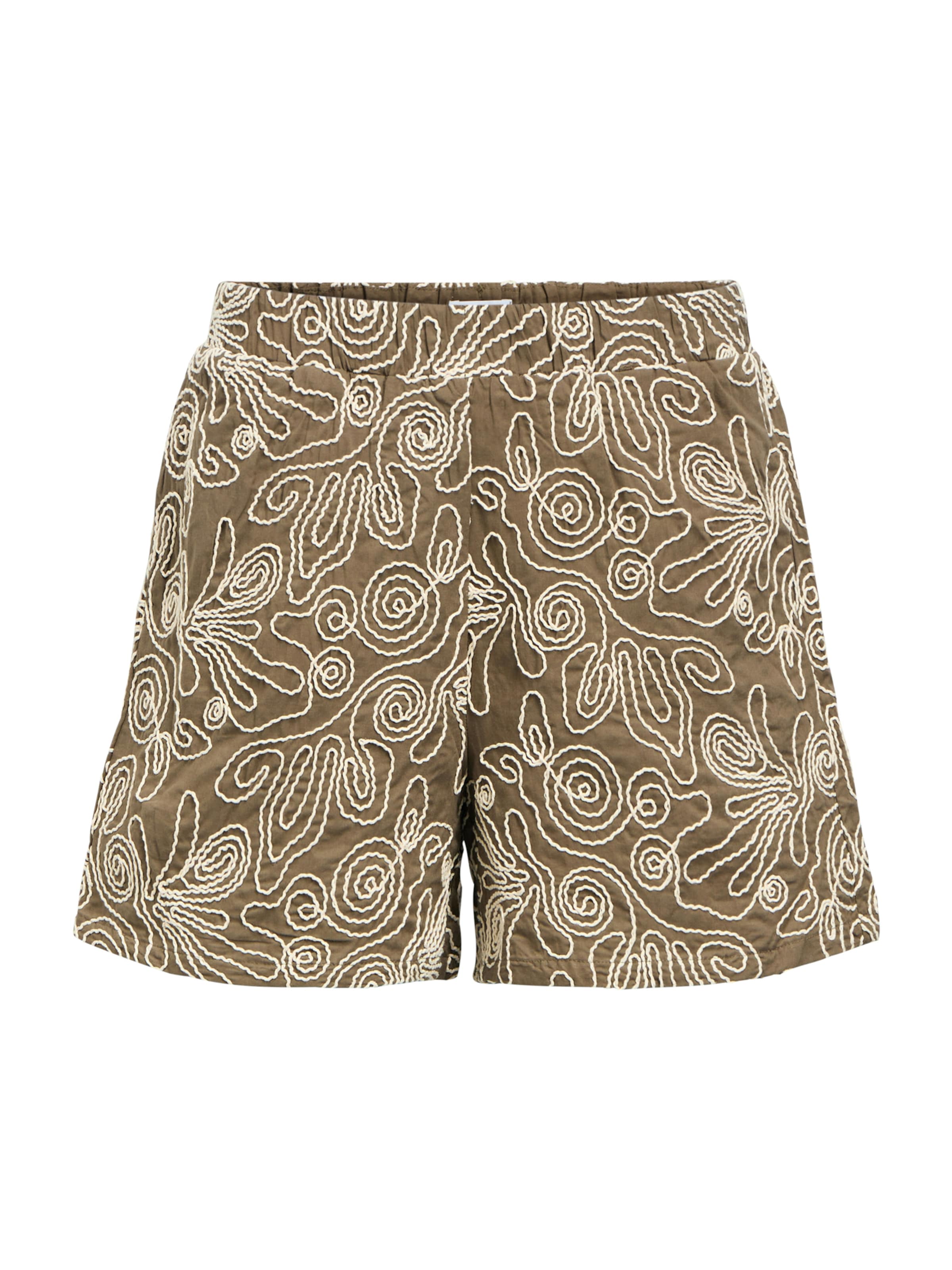 OBJECT Regular Shorts 'OBJKERRY' in Beige: Vorderseite