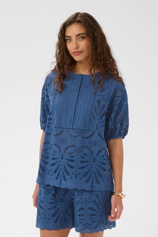CULTURE - Blusa 'CUAkeena' en azul: frente