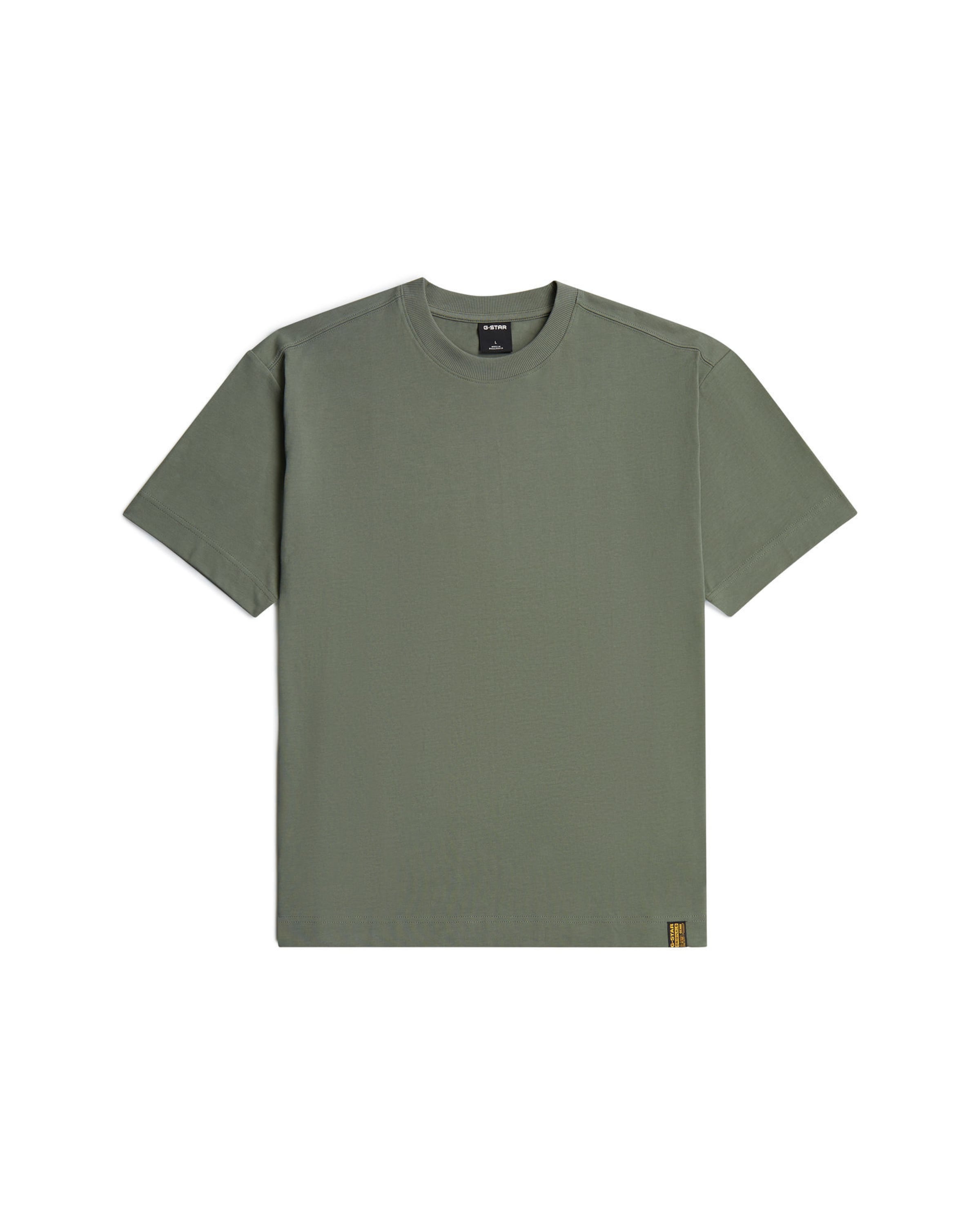 G-STAR T-Shirt - 'GS-01 Relaxed T-Shirt' in Grün: Vorderseite