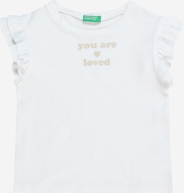 T-Shirt UNITED COLORS OF BENETTON en blanc : devant