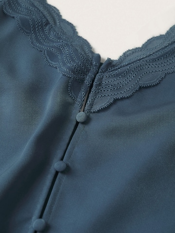 MANGO Top 'NIT' in Blau