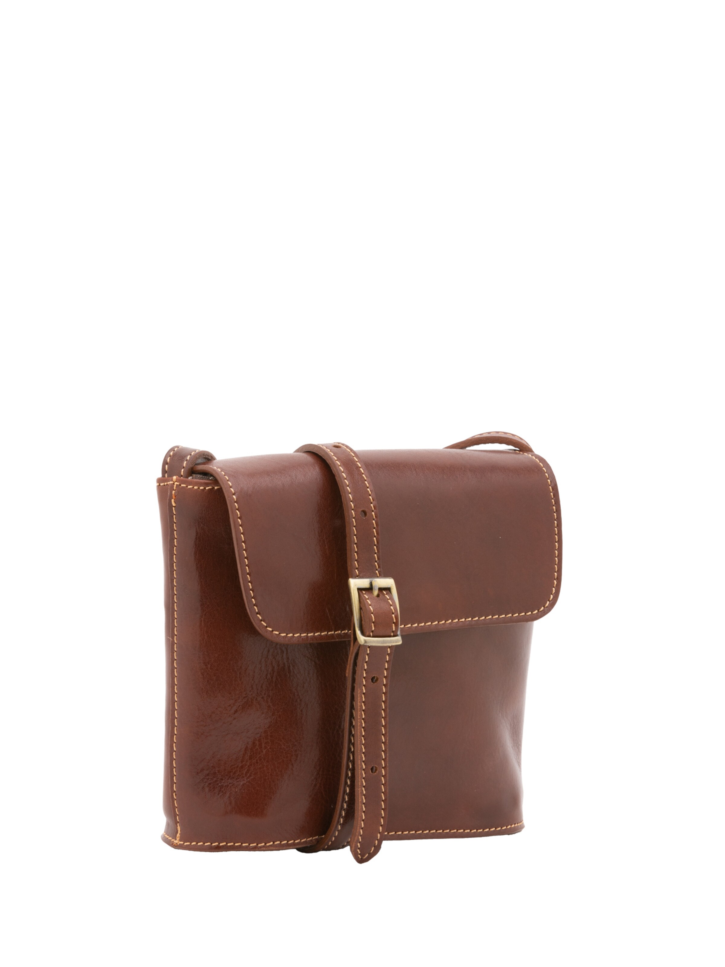 Borsa a tracolla di Viola Castellani in marrone: frontale
