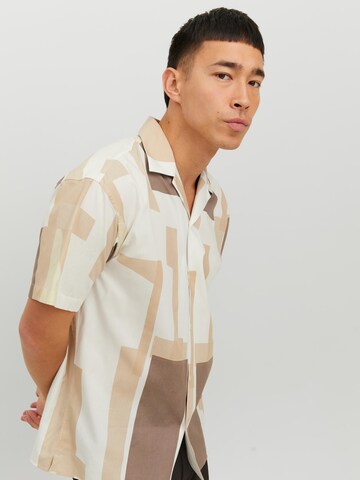 JACK & JONES Comfort Fit Hemd in Beige