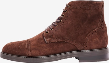 SELECTED HOMME Boots med snörning 'BLAKE' i brun: framsida