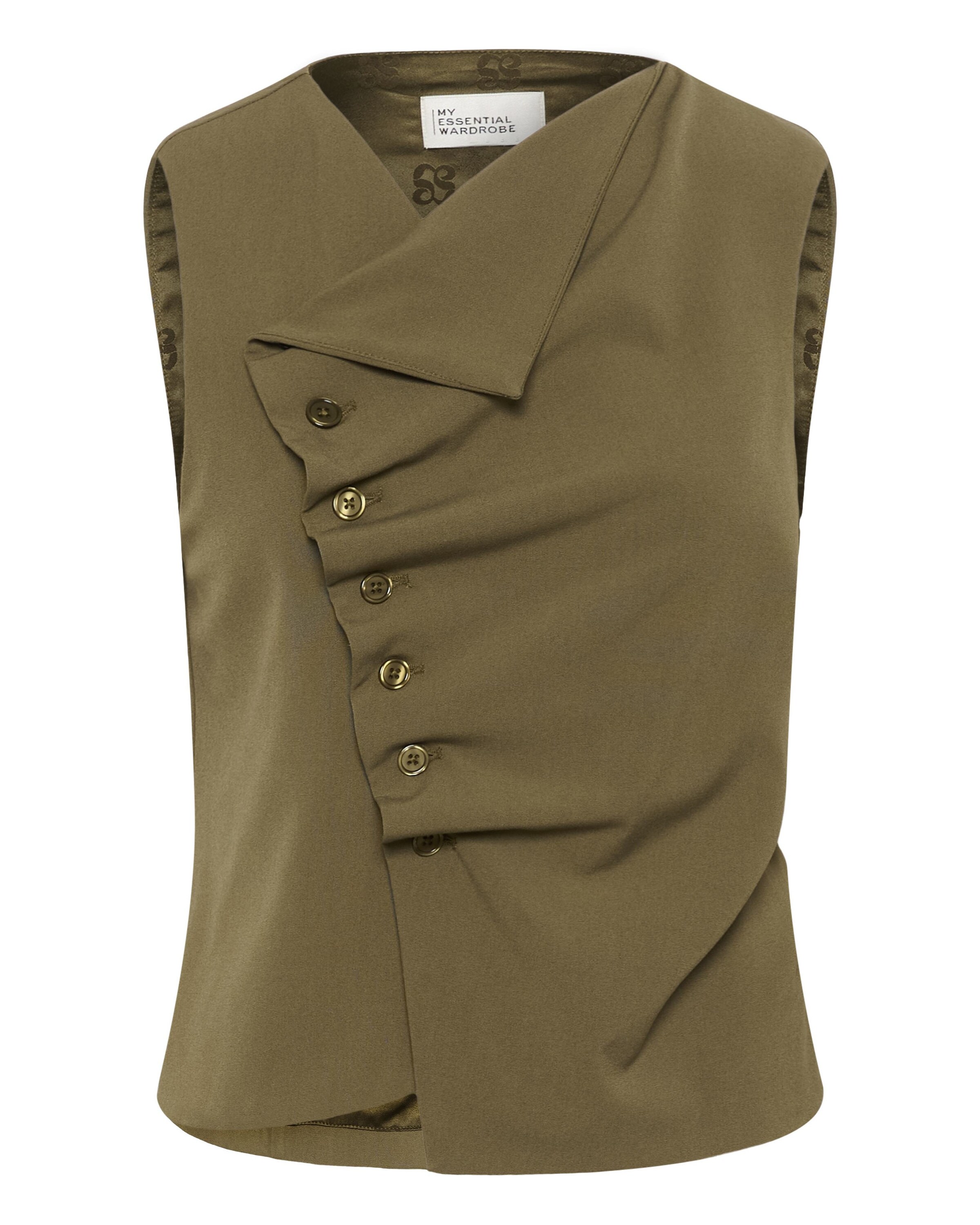 My Essential Wardrobe Blouse 'MWHace' in de kleur Donkergroen, Productweergave