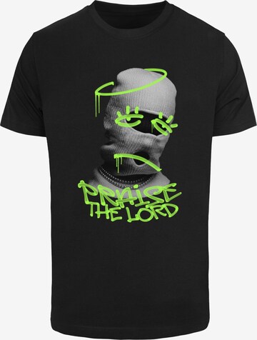Mister Tee Shirt 'Praise The Lord' in Zwart: voorkant