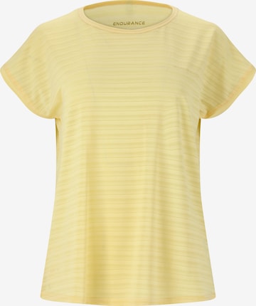 ENDURANCETehnička sportska majica 'Limko' - žuta boja: prednji dio