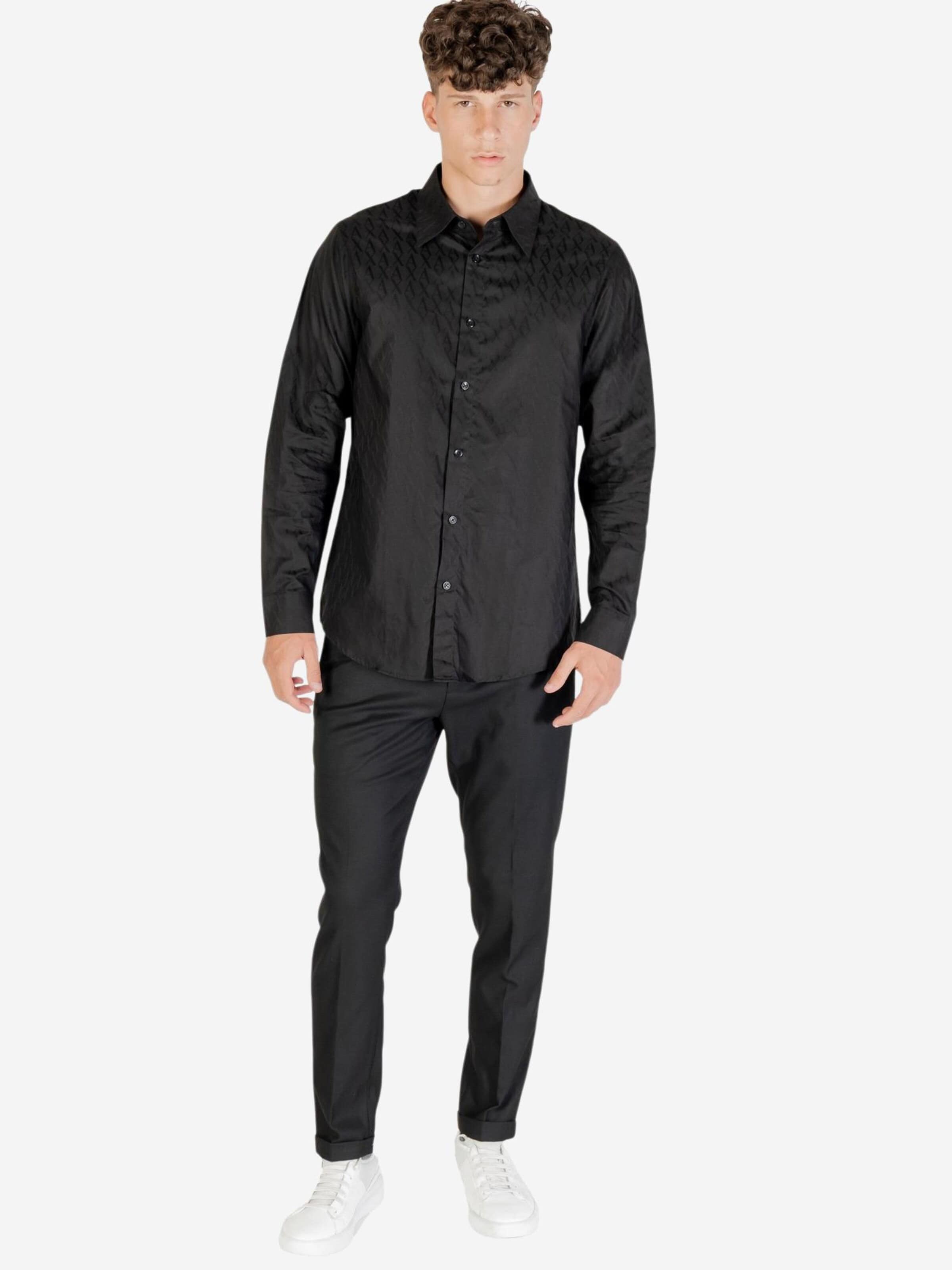 Regular fit Camicia 'XM001587 AF16631' di ARMANI EXCHANGE in nero