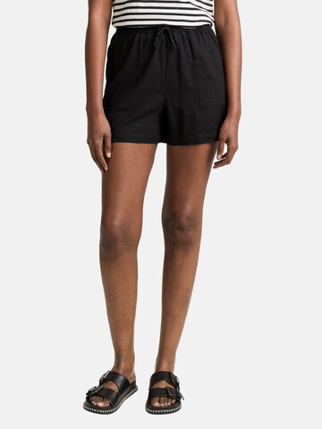 TOM TAILOR DENIM Loosefit Shorts in Schwarz: Vorderseite