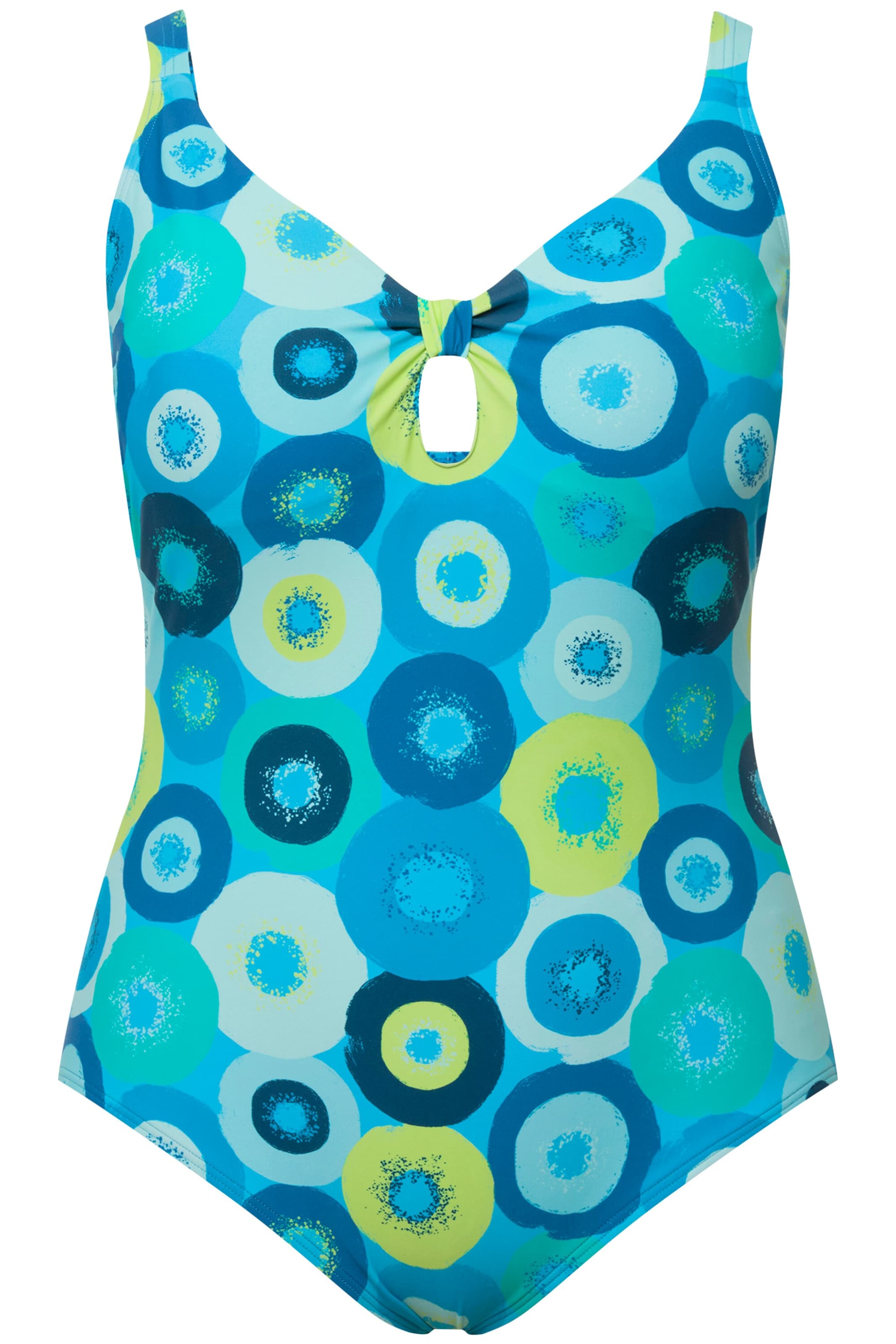 Ulla Popken Badpak in Blauw: voorkant