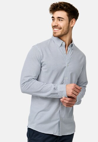 Coupe regular Chemise 'Olimak' INDICODE JEANS en bleu
