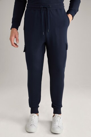 JOOP! Jeans Tapered Cargo Pants ' Saint ' in Blue: front