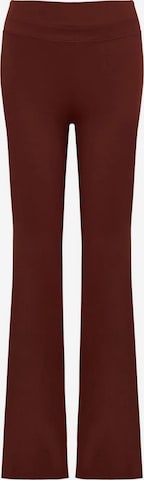 La V Sportbroek 'Flared sportlegging Faye' in Bruin: voorkant