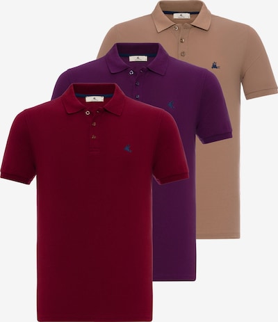 Daniel Hills T-Krekls, krāsa - bēšs / lillā / sarkans, Preces skats