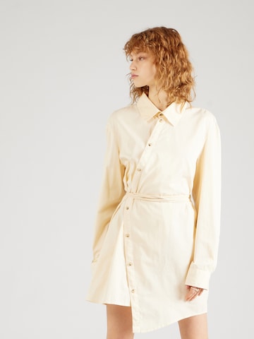 Robe-chemise 'Betsy' Won Hundred en beige : devant