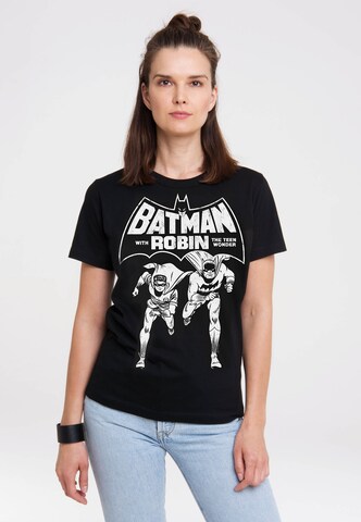 LOGOSHIRT Shirt 'Batman & Robin - Teen Wonder' in Gemengde kleuren: voorkant
