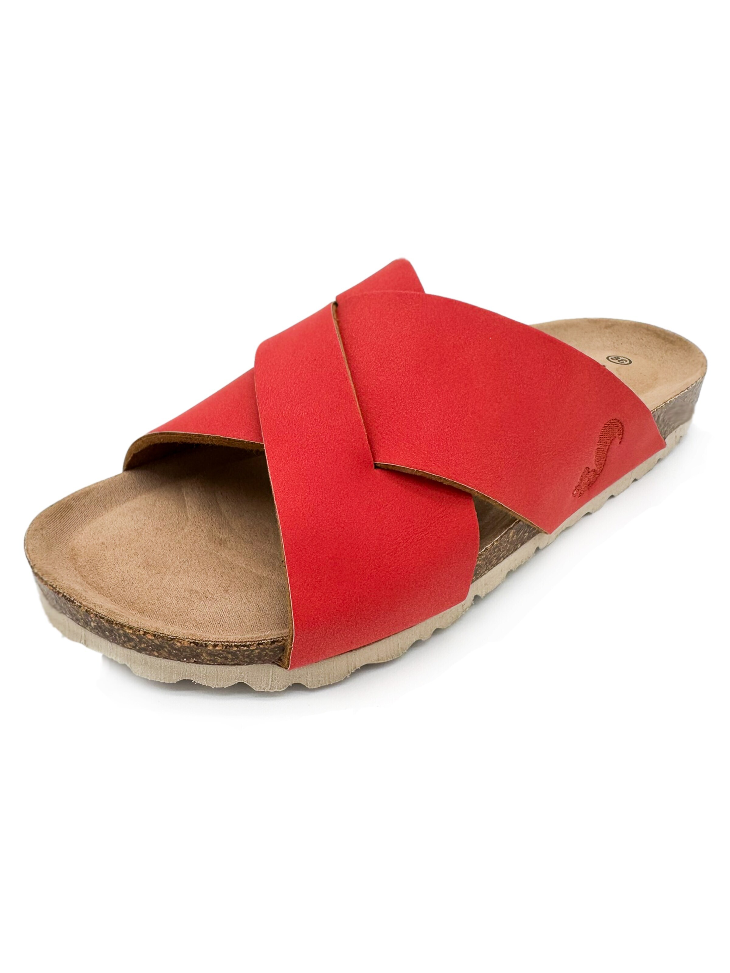 thies Pantolette 'Mule 'thies 1856 ® Eco Bio Cross Sandal'‌‌ in Orange: Vorderseite