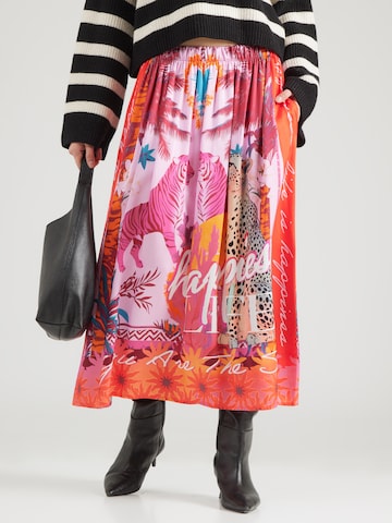 miss goodlife - Falda 'Tiger Heart' en rosa: frente