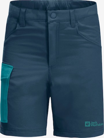 JACK WOLFSKIN Regular Outdoor Pants in Blue: front