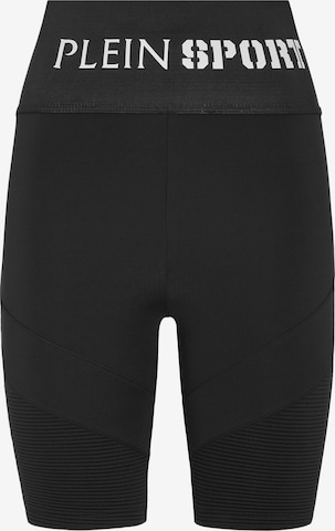 Plein Sport Skinny Leggings in Black: front