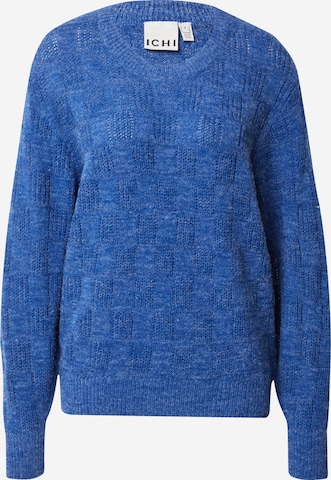 ICHI Sweter 'NOVO' w kolorze niebieski: przód