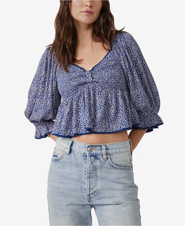 Free People Bluse 'BRITTNEE' in Blau: predná strana