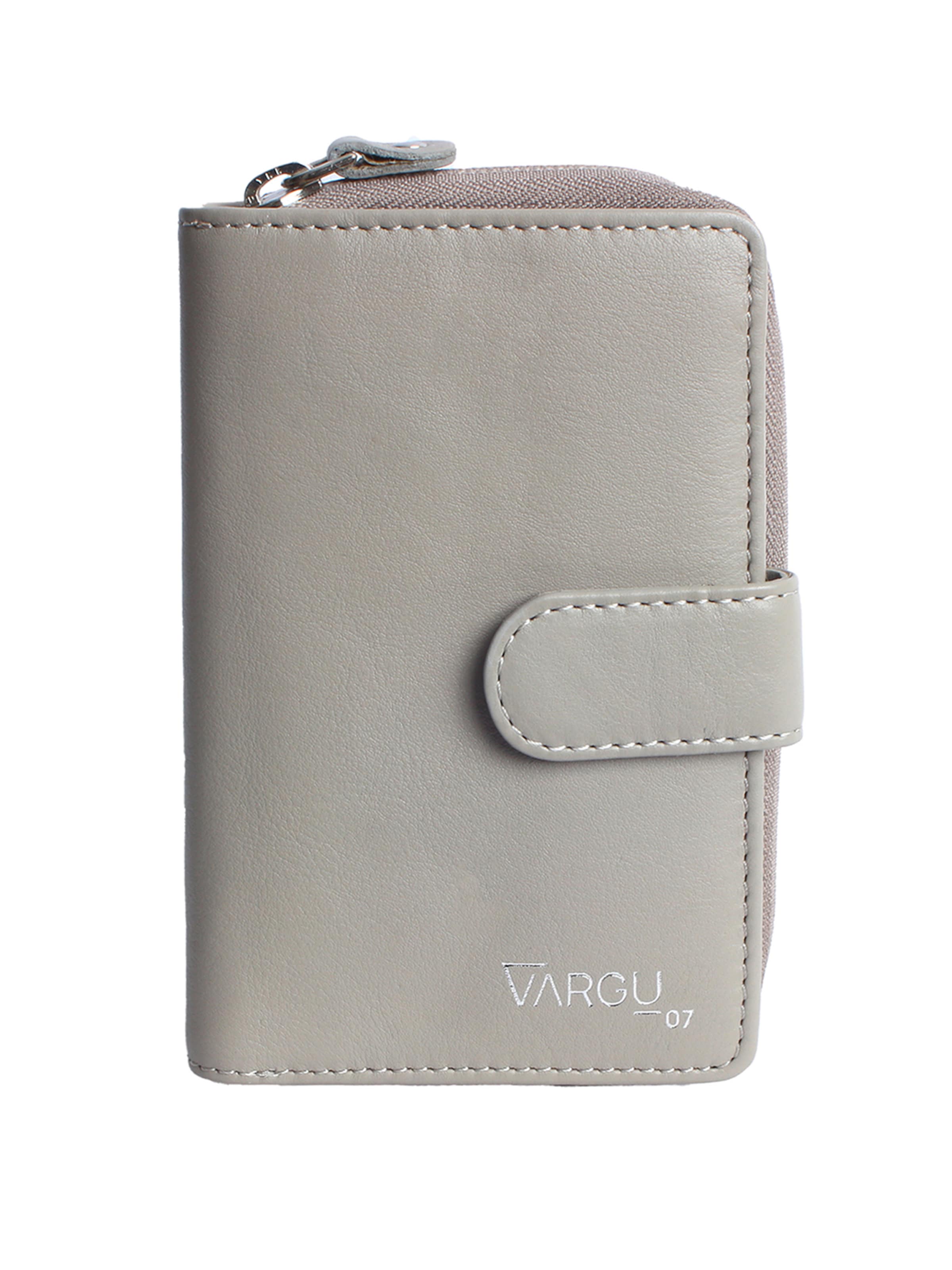 VARGU Portemonnaie 'MASIN 1-A mono' in Grau: Vorderseite