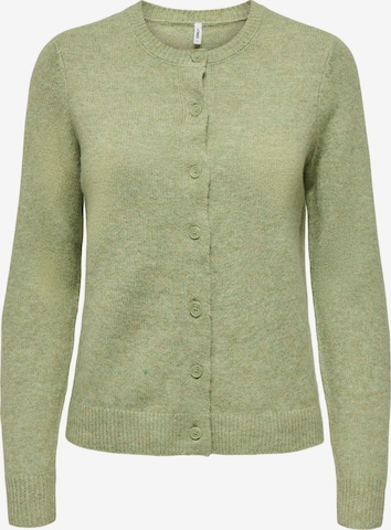 Cardigan 'ONLOLIVIA' ONLY en vert : devant