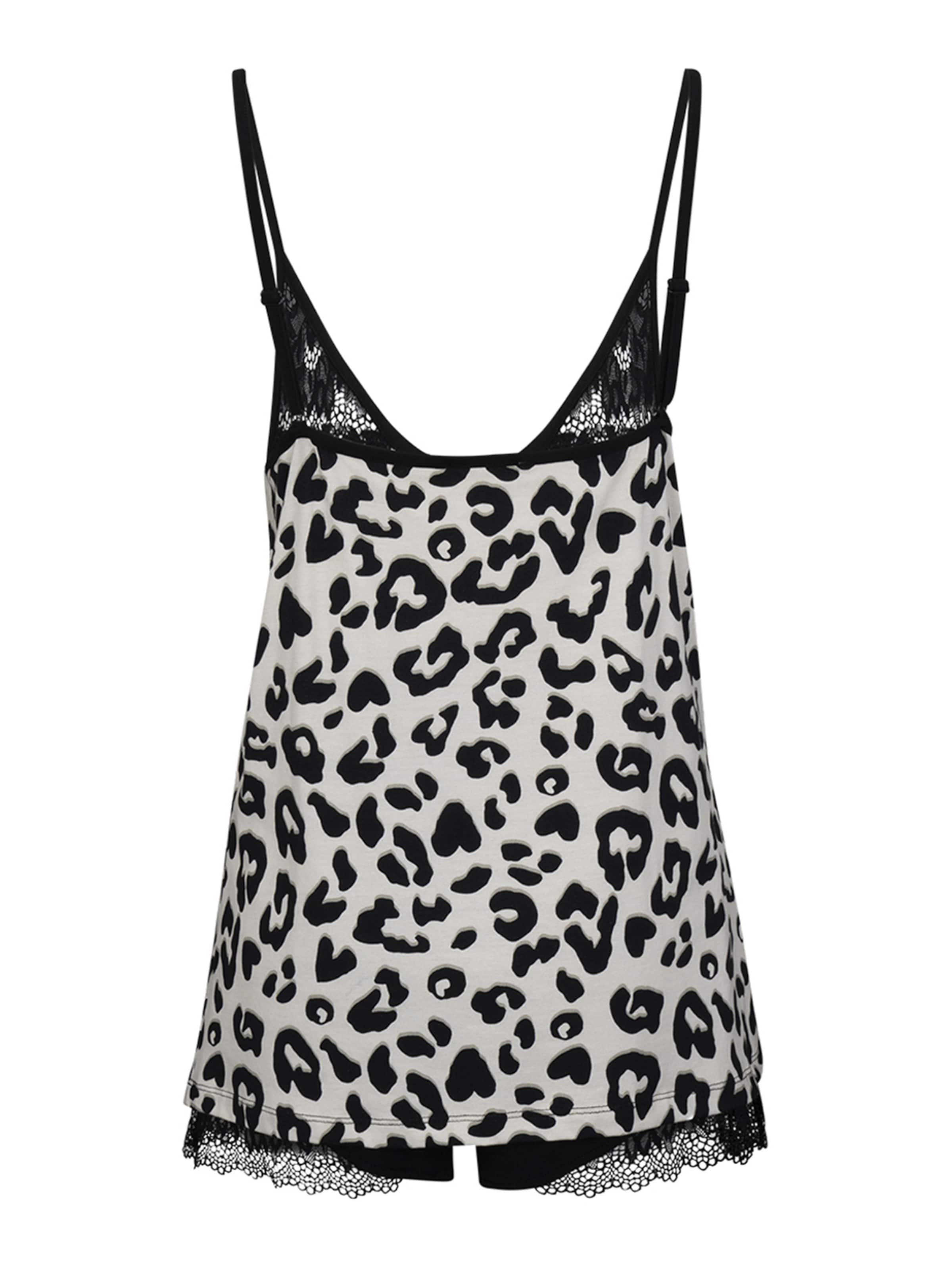 Goldenbay Korte pyjama 'Viola' in Zwart