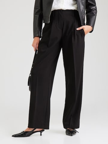 Loosefit Pantalon à pince 'Cally Chana' MSCH COPENHAGEN en noir : devant