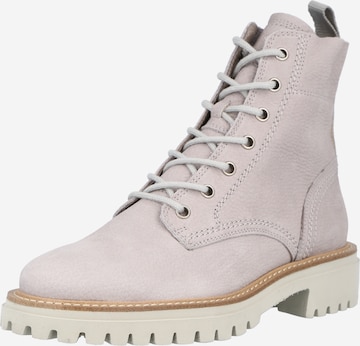 Paul Green Lace-Up Ankle Boots in Grey: front