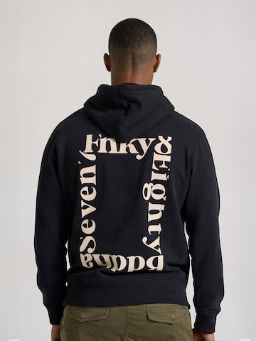 Sweat-shirt Funky Buddha en noir : devant