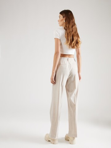 MSCH COPENHAGEN Loose fit Pleated Pants 'Edrea' in Beige