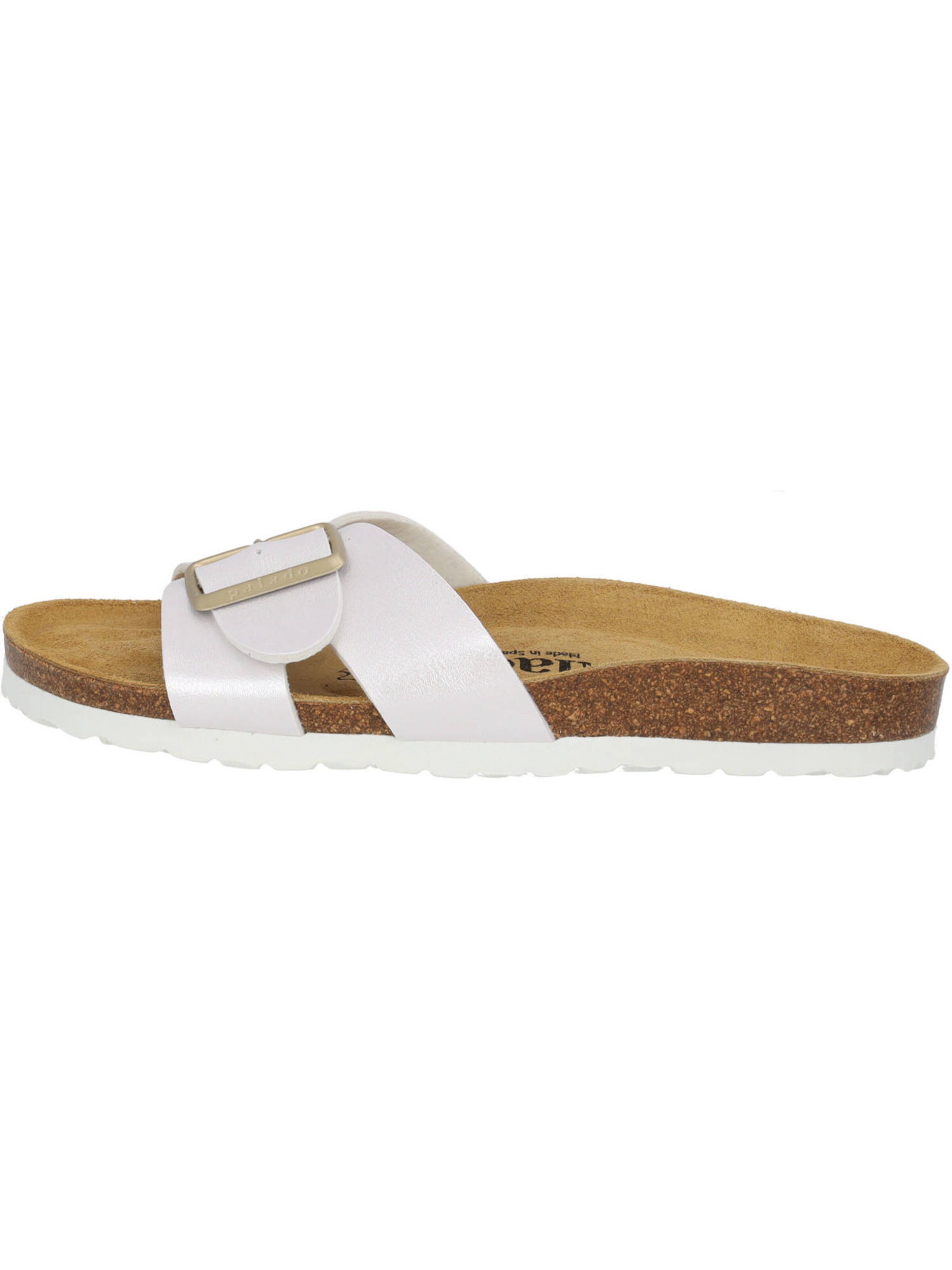 Saboți 'Tinos' de la Palado pe alb: față