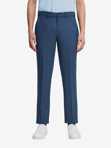 ESPRIT Regular Pleated Pants in Blue: front