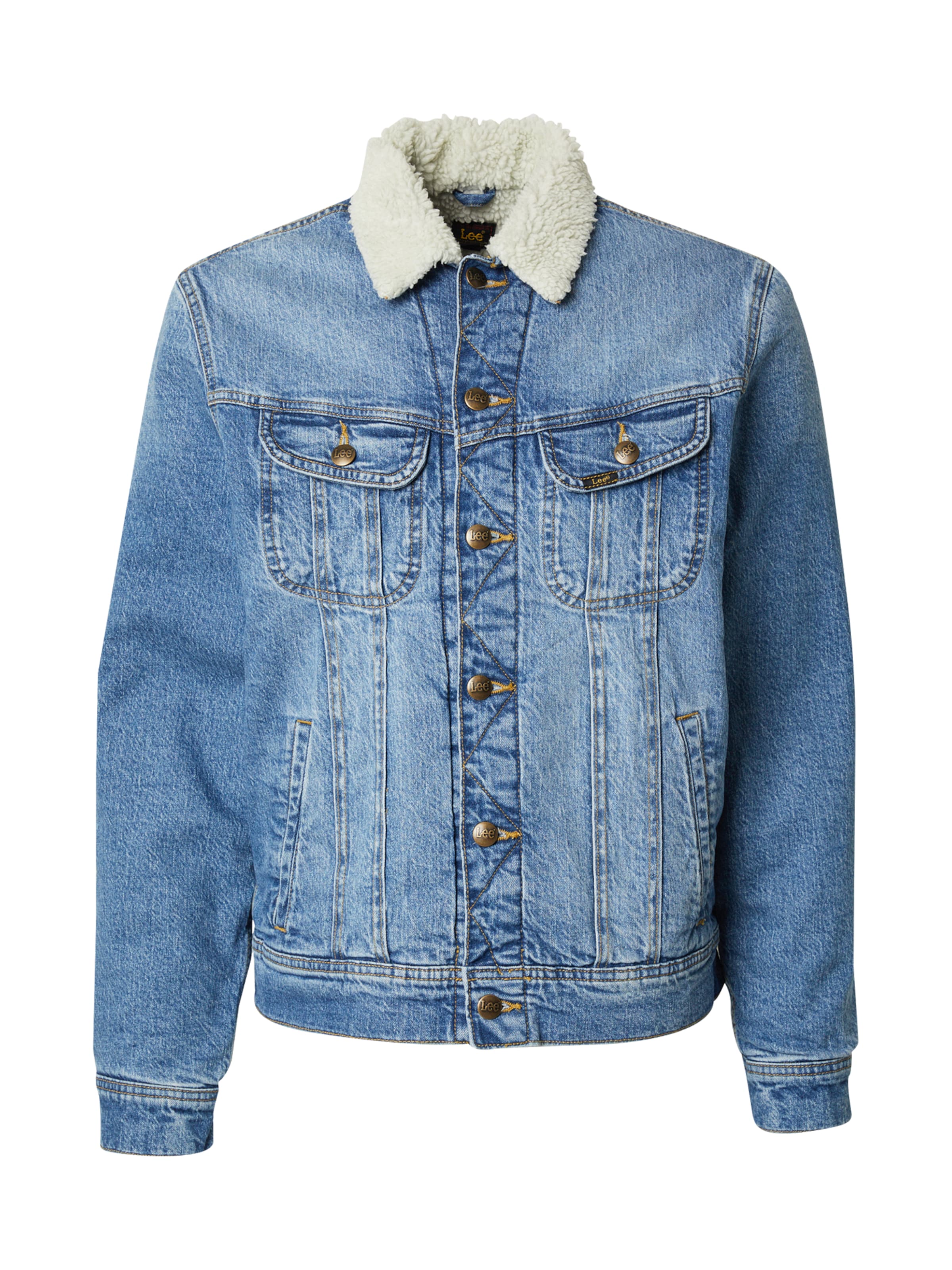 Lee Jacke 'THE FRANK' in Blau: Vorderseite