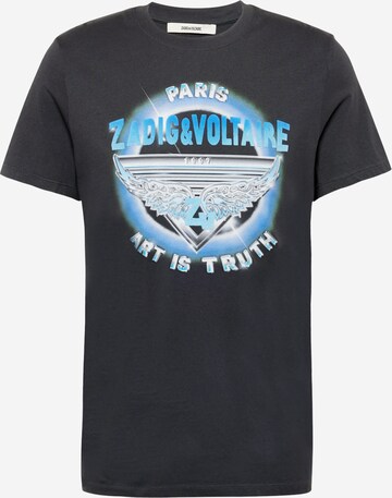 Zadig & Voltaire T-Shirt 'TOMMY' in Grau: predná strana