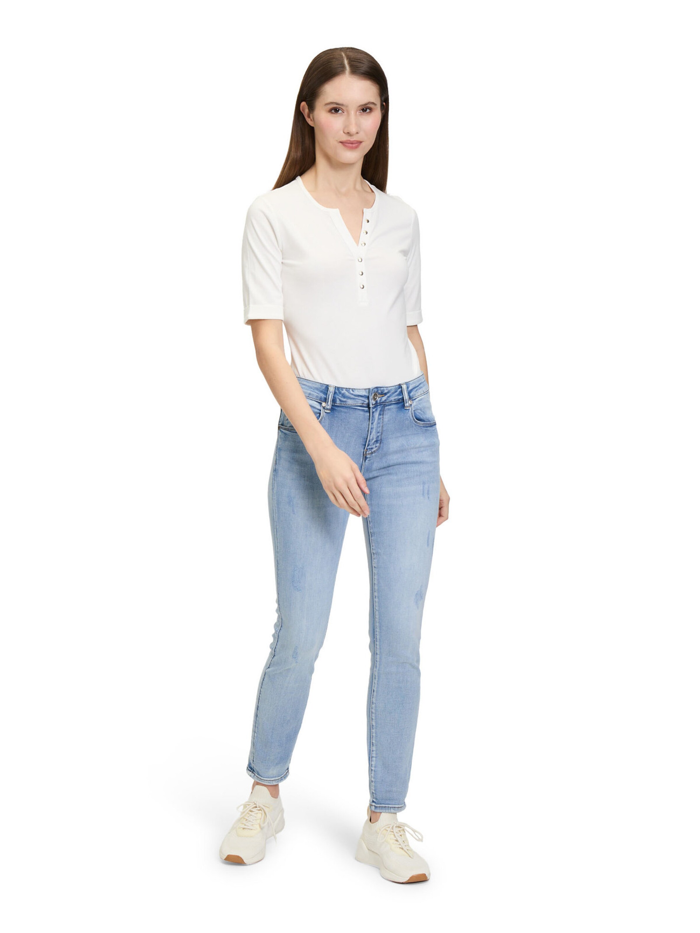 Betty Barclay Slimfit Basic-Jeans mit Waschung in Blau
