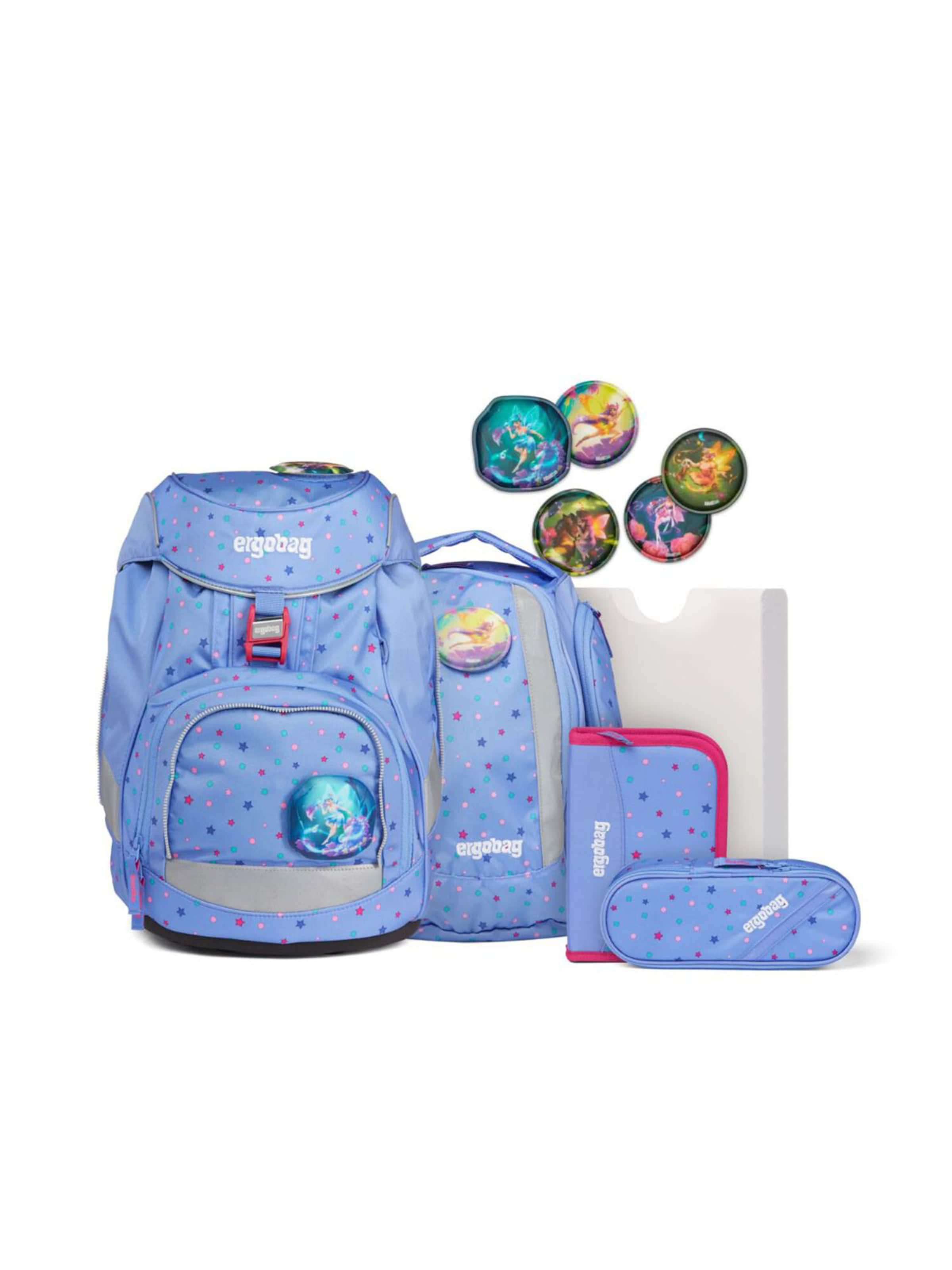 ergobag Rucksack 'Pack Schulrucksack Set'‌ in Blau: Vorderseite