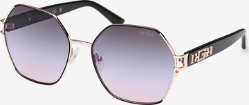 Lunettes de soleil GUESS en noir : devant