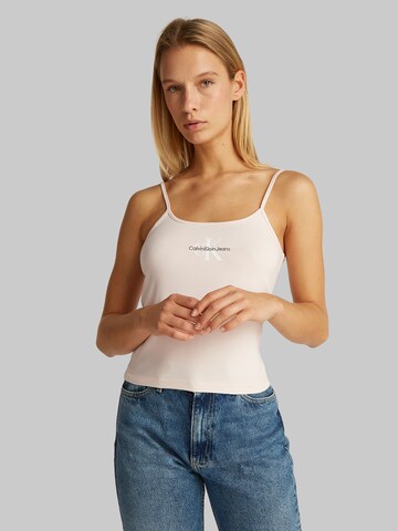 Calvin Klein Jeans Top in Pink: front