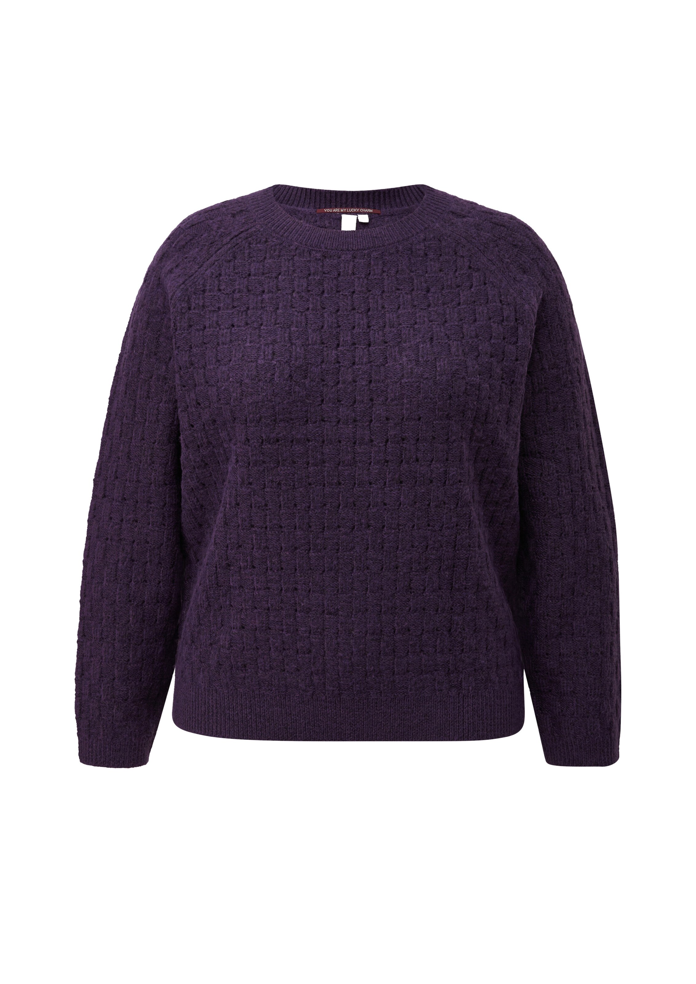 Pull-over QS en violet : devant