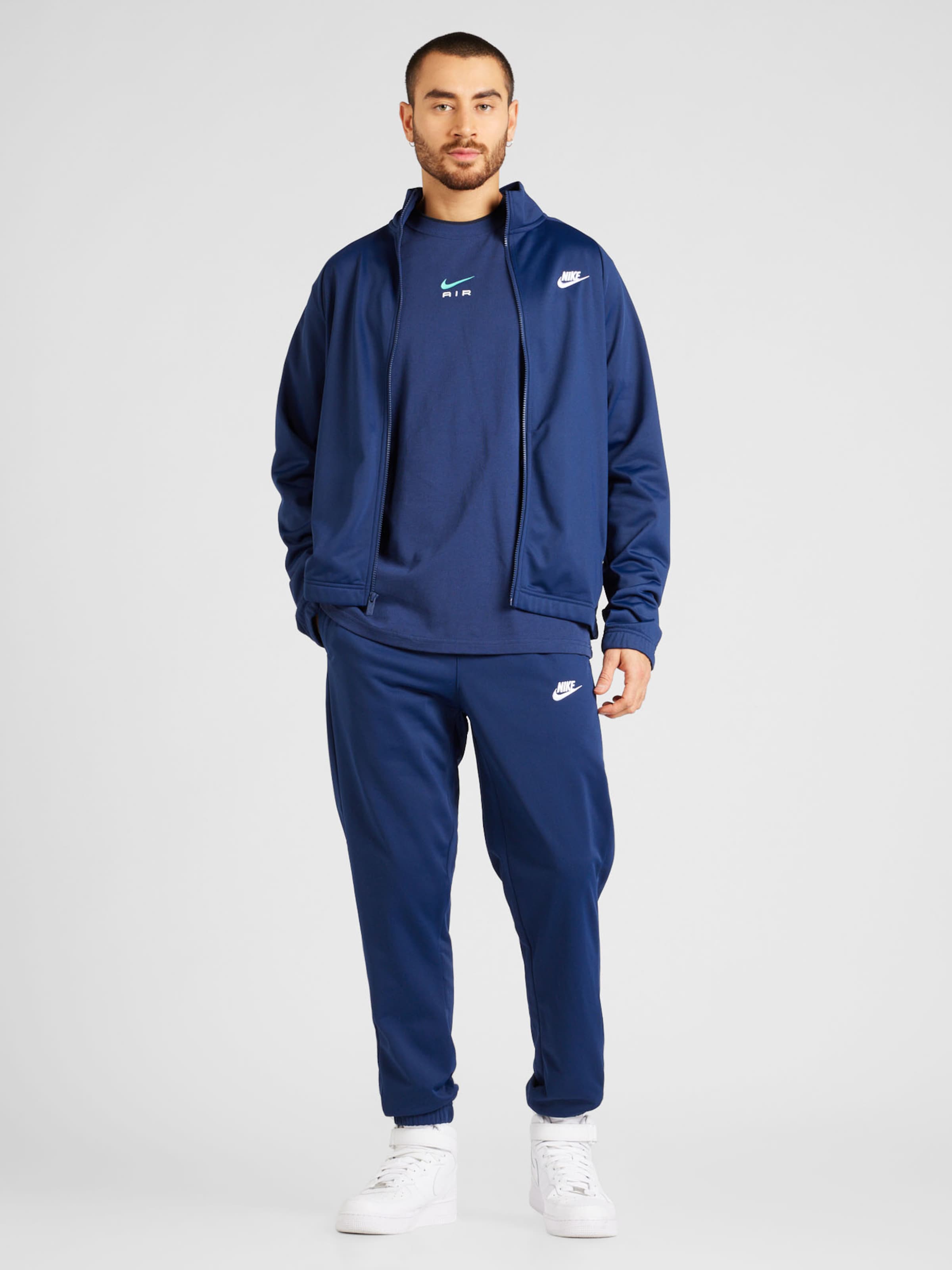 Nike discount survetement bleu