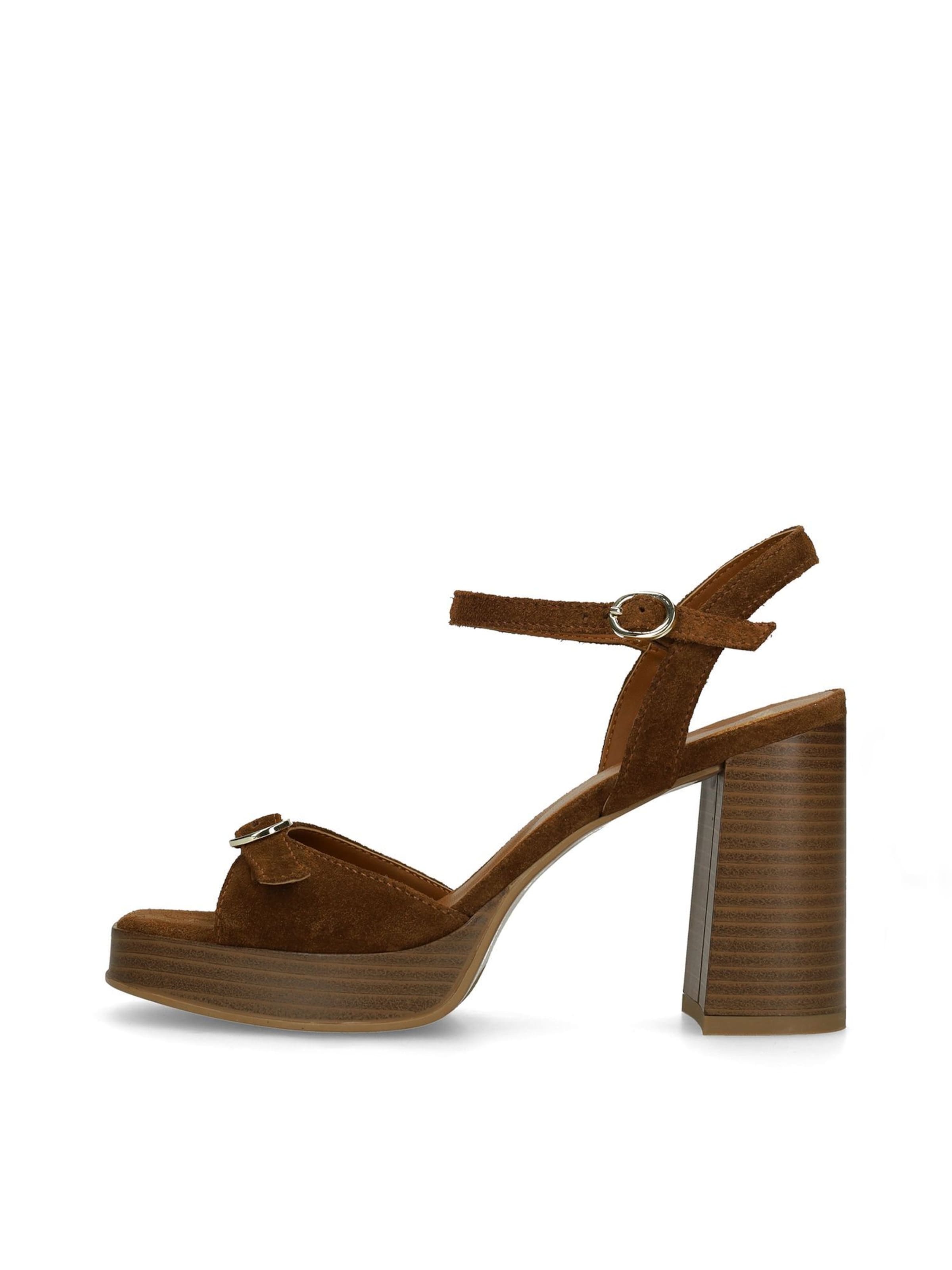 MANFIELD Sandaal in Bruin