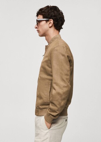 MANGO MAN Between-Season Jacket 'Mael' in Brown