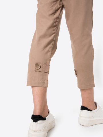 Sisley Zúžený Kalhoty se sklady v pase – béžová